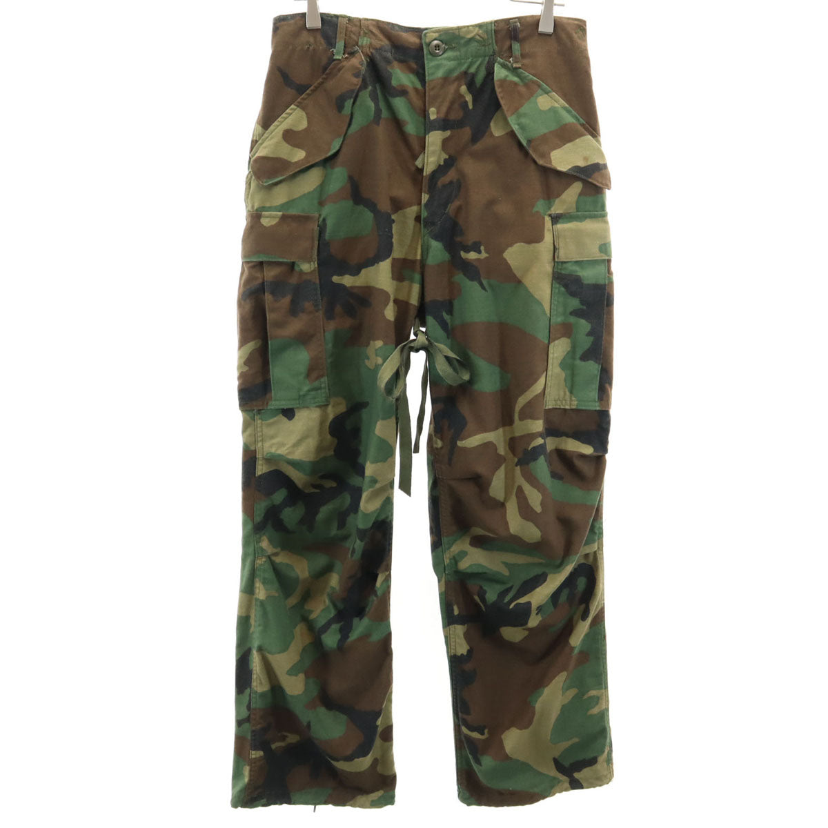 US ARMY アメリカ軍 80s ヴィンテージ DLA ウッドランドカモ カーゴパンツ S ブラウン 迷彩 ミリタリー メンズ