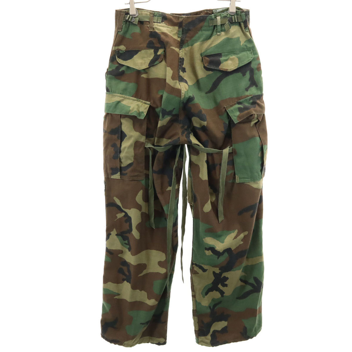 US ARMY アメリカ軍 80s ヴィンテージ DLA ウッドランドカモ カーゴパンツ S ブラウン 迷彩 ミリタリー メンズ