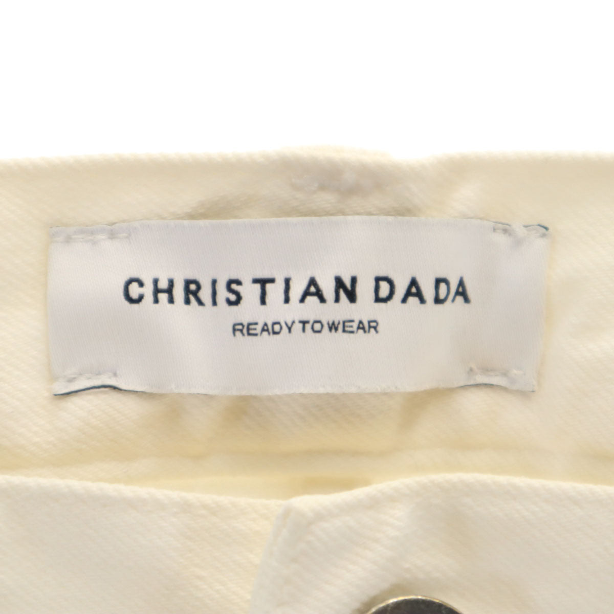 CHRISTIAN DADA クリスチャンダダ スリムパンツ 46 アイボリー メンズ