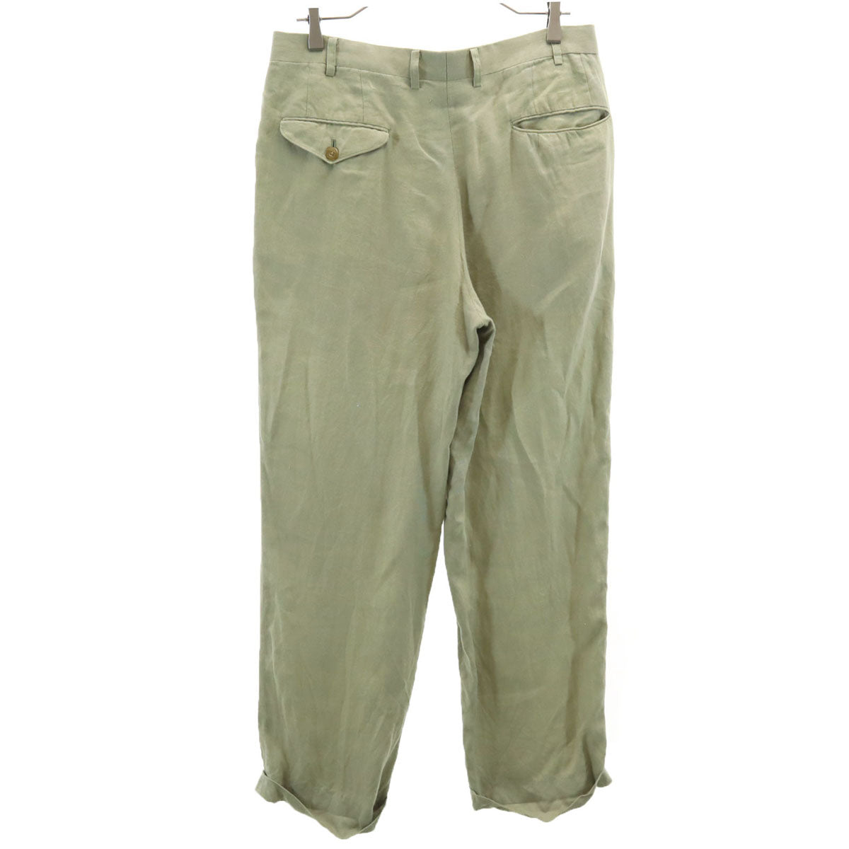 Burberrys バーバリーズ 90s リネン オールド スラックスパンツ 85 モスグリーン メンズ
