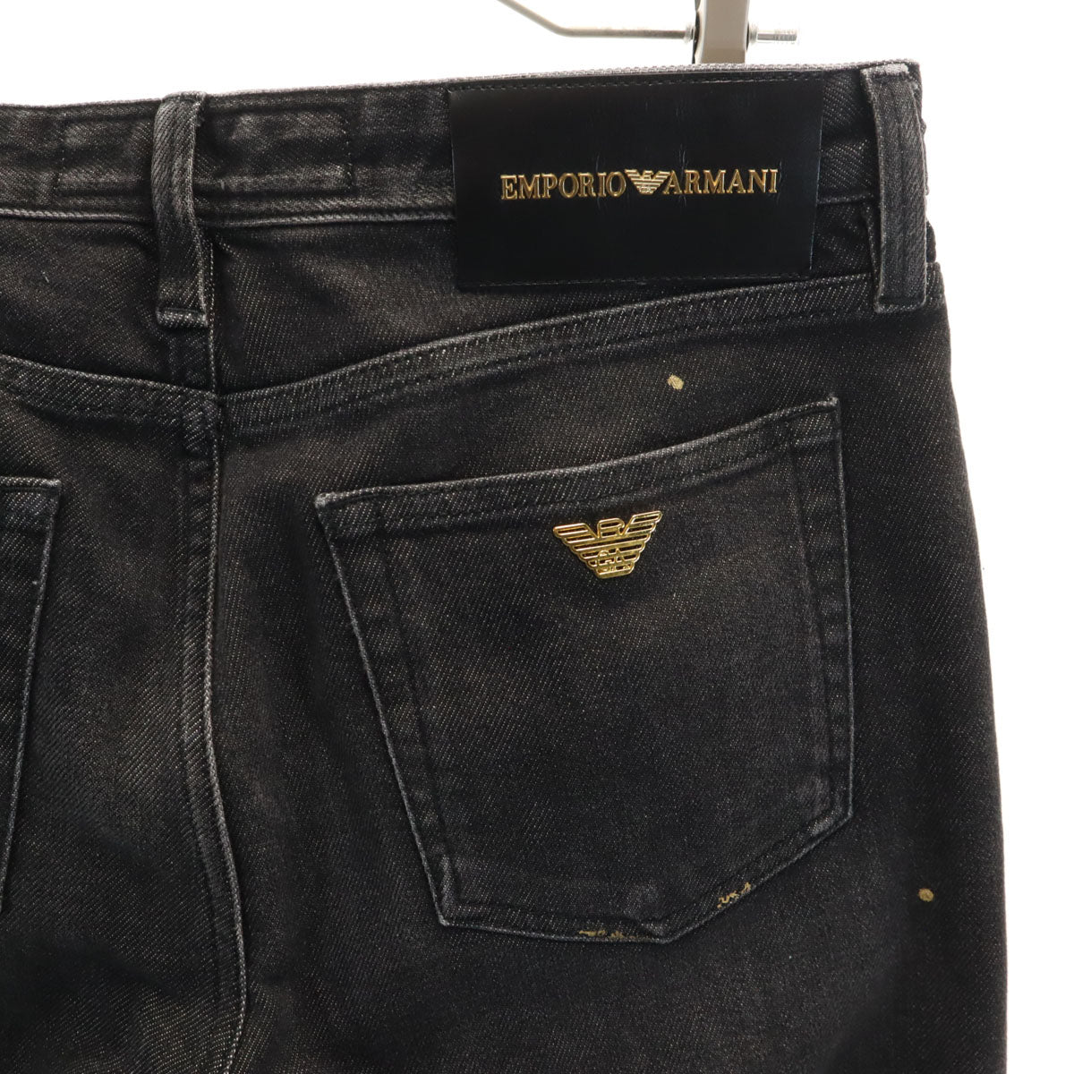 Emporio Armani エンポリオアルマーニ イタリア製 デニムパンツ W32 ブラック ジーンズ メンズ