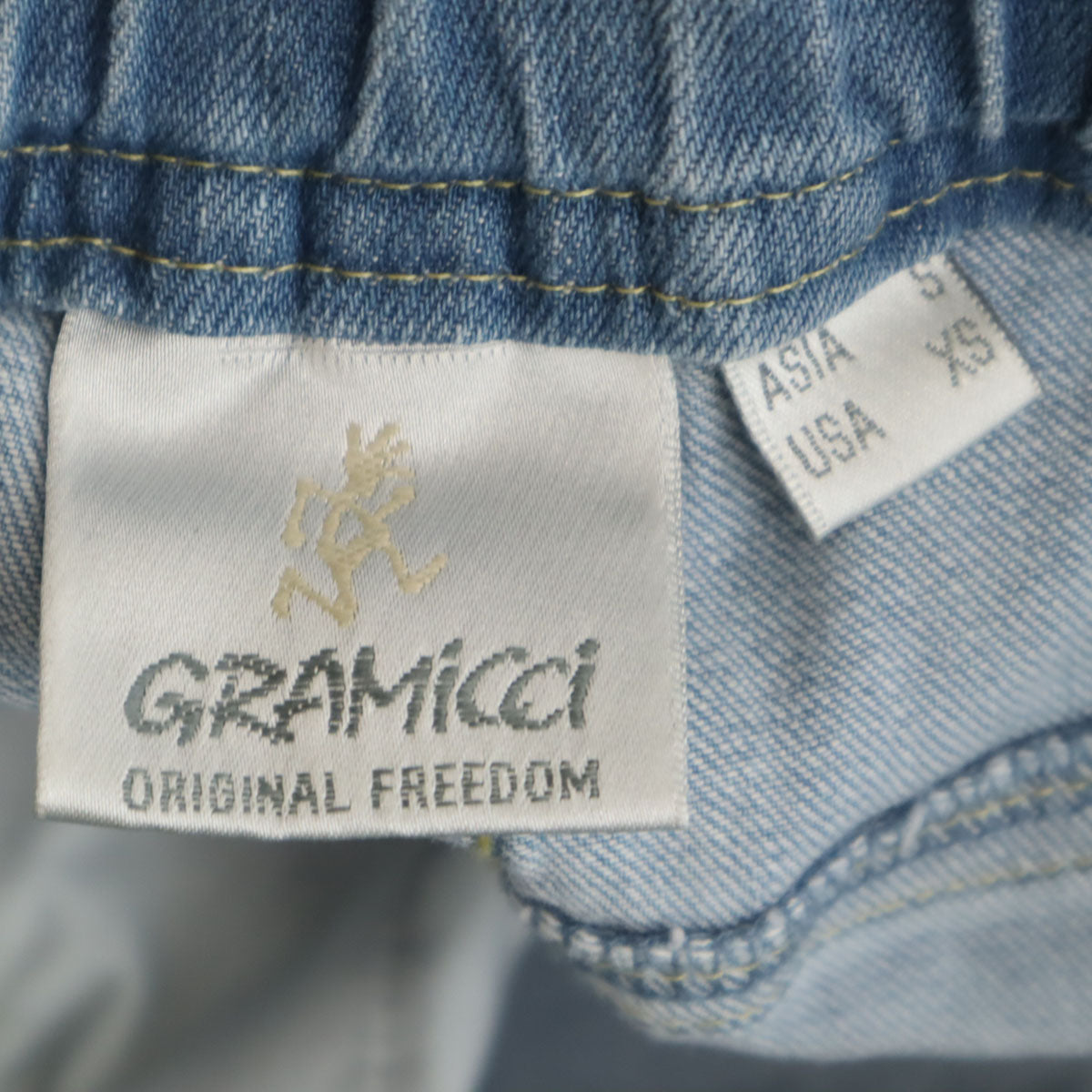 Gramicci グラミチ NANO universe ナノユニバース別注 バギー デニムパンツ S ウォッシュブルー アウトドア クライミング メンズ