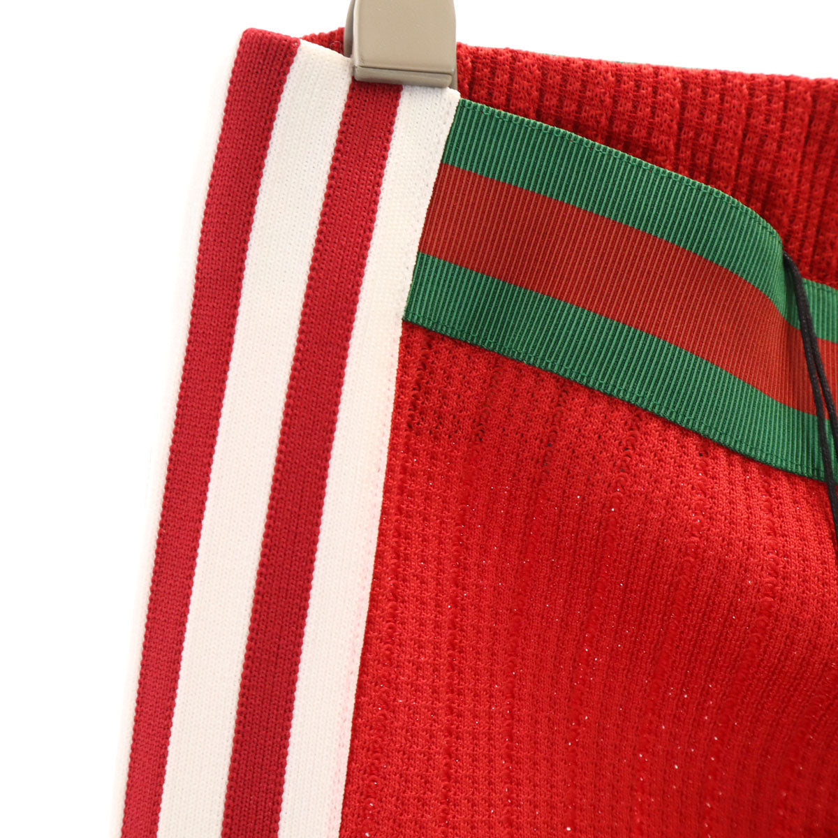 美品 GUCCI グッチ adidas アディダス コラボ イタリア製 トラックパンツ M レッド メンズ
