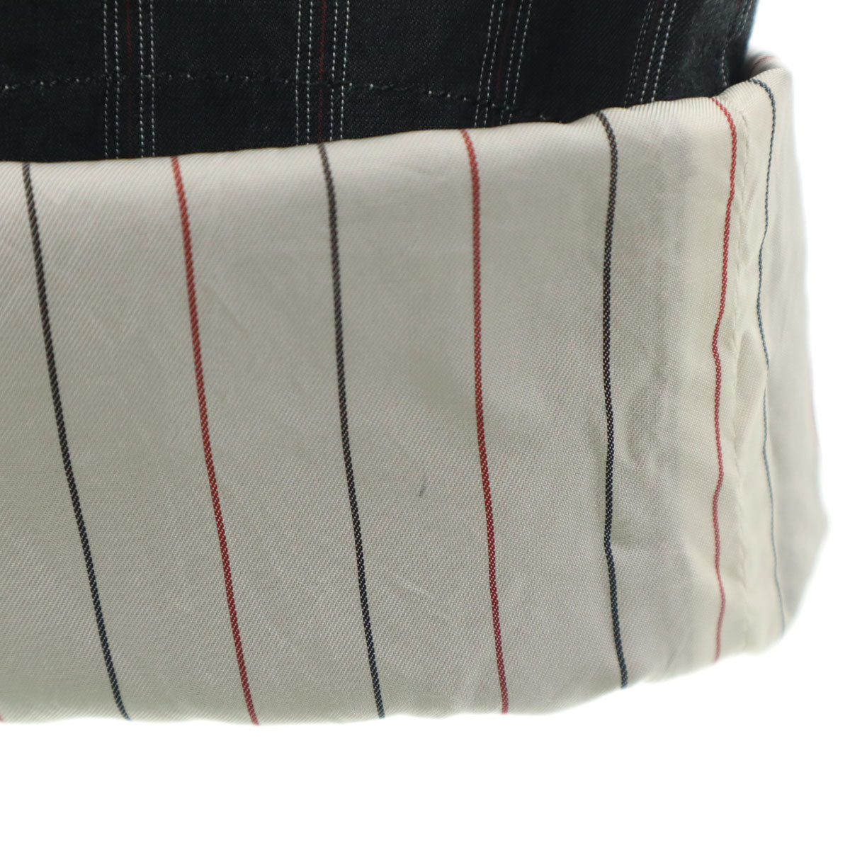 UNDERCOVER アンダーカバー 日本製 ストライプ柄 ロールアップ アンクルパンツ 1 チャコールグレー メンズ