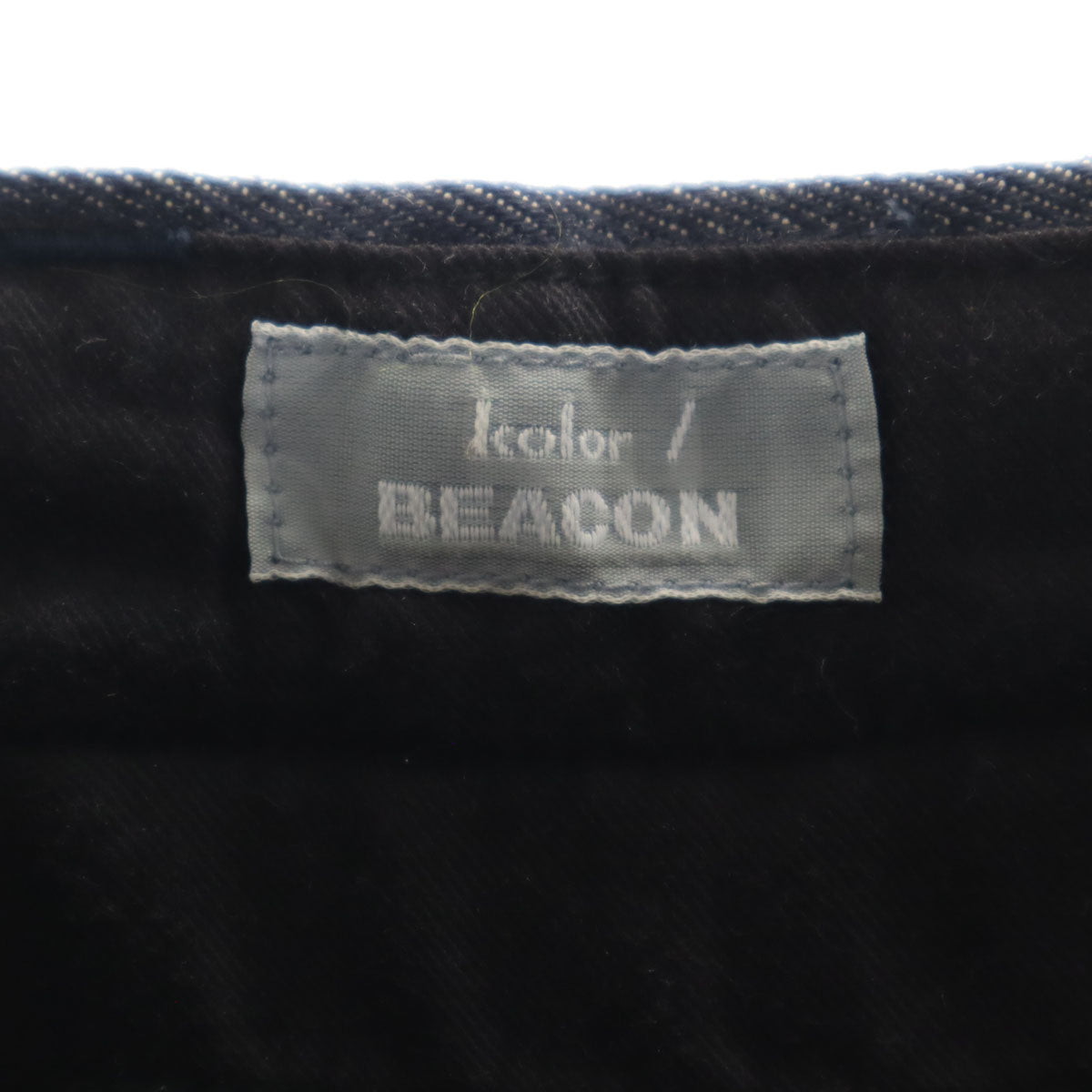 美品 kolor BEACON カラー ビーコン 日本製 タック デニムパンツ 1 インディゴ ジーンズ メンズ