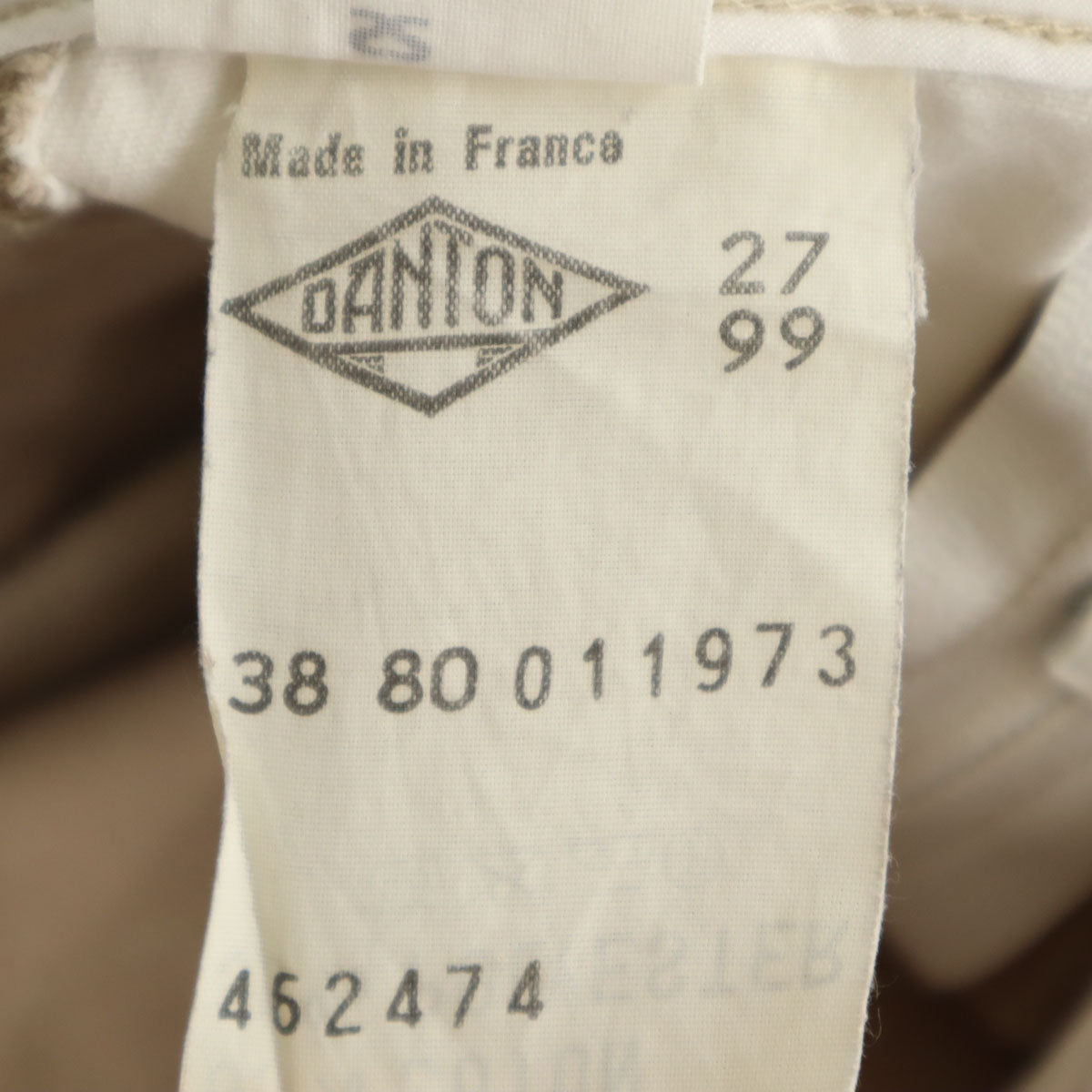 Danton ダントン フランス製 sese IENA セセ イエナ別注 ワークパンツ 38 ベージュ レディース