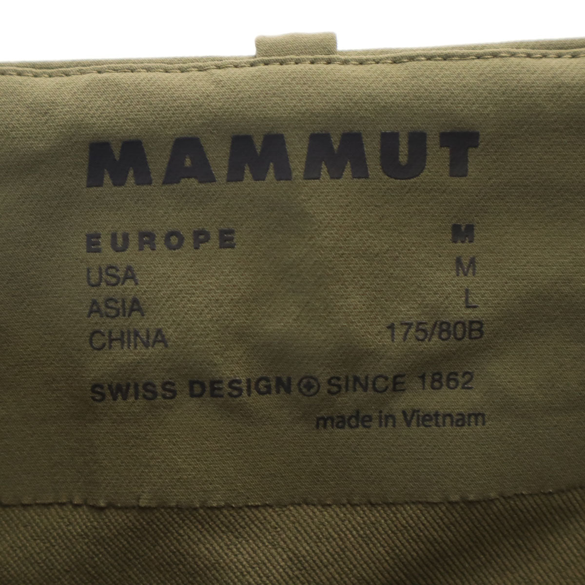 Mammut マムート トレッカーズ パンツ L オリーブ アウトドア メンズ