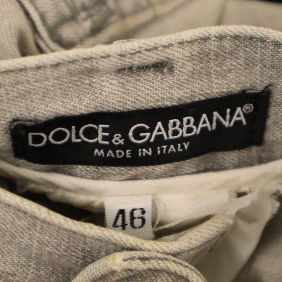 DOLCE&GABBANA ドルチェアンドガッバーナ イタリア製 デニムパンツ 46 グレー ジーンズ メンズ