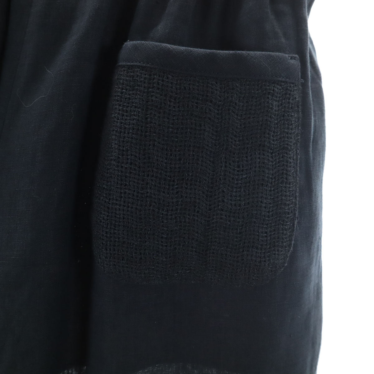 Emporio Armani エンポリオアルマーニ リネン イージーパンツ 濃紺 レディース