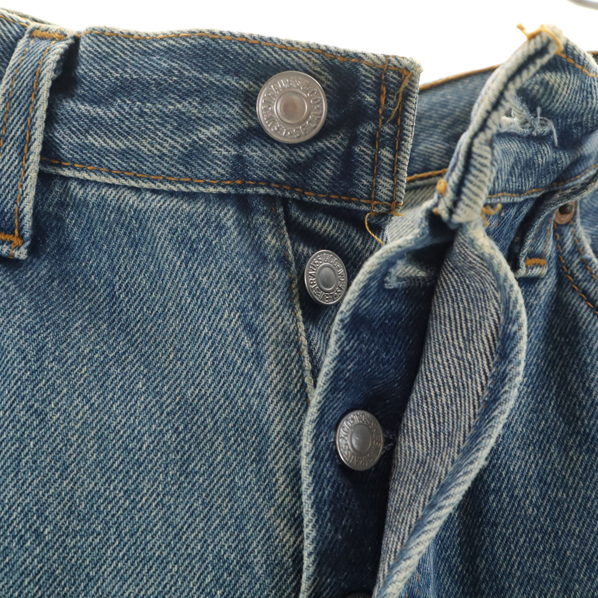 Levi's リーバイス 90s 501 USA製 ストレートデニムパンツ W32 ブルー ジーンズ レディース