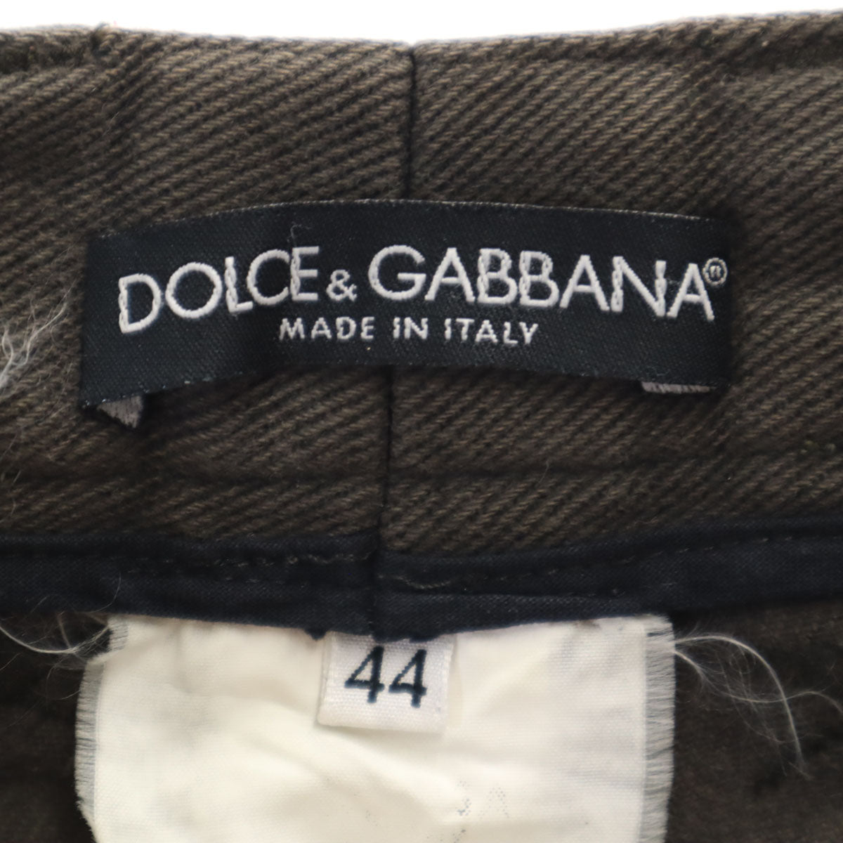 DOLCE&GABBANA ドルチェアンドガッバーナ イタリア製 カーゴパンツ 44 チャコールブラウン メンズ