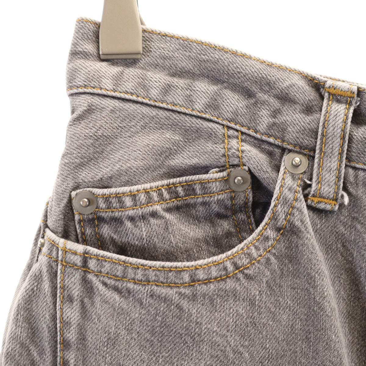 Name. ネーム ワイドデニムパンツ 1 グレー ジーンズ レディース