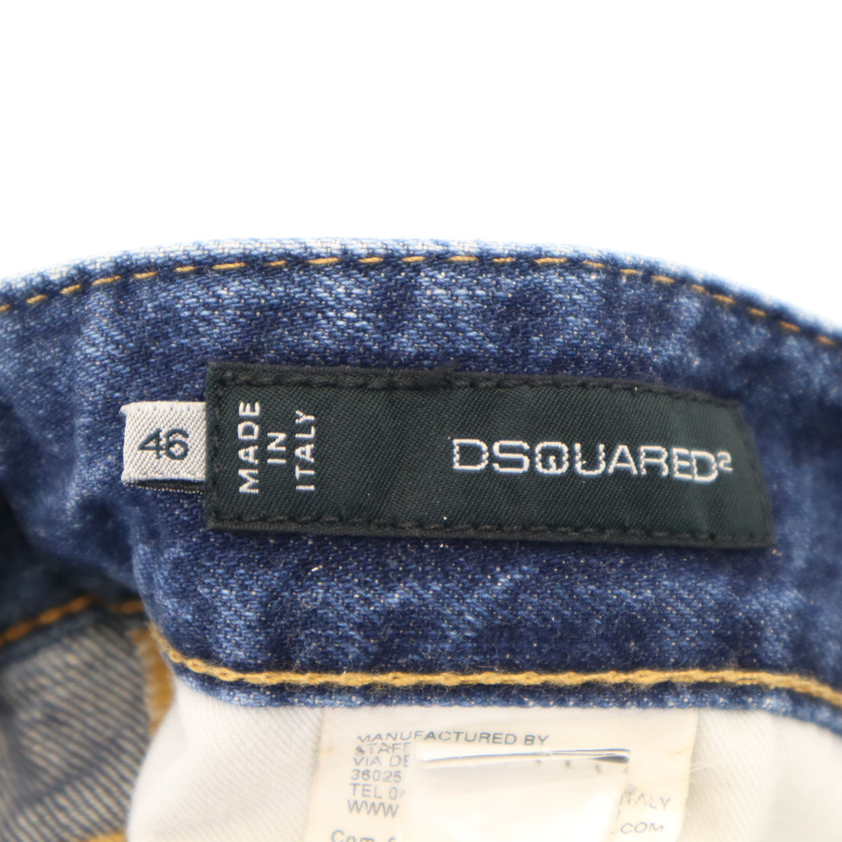 DSQUARED2 ディースクエアード イタリア製 デニムパンツ 46 ウォッシュブルー ジーンズ メンズ