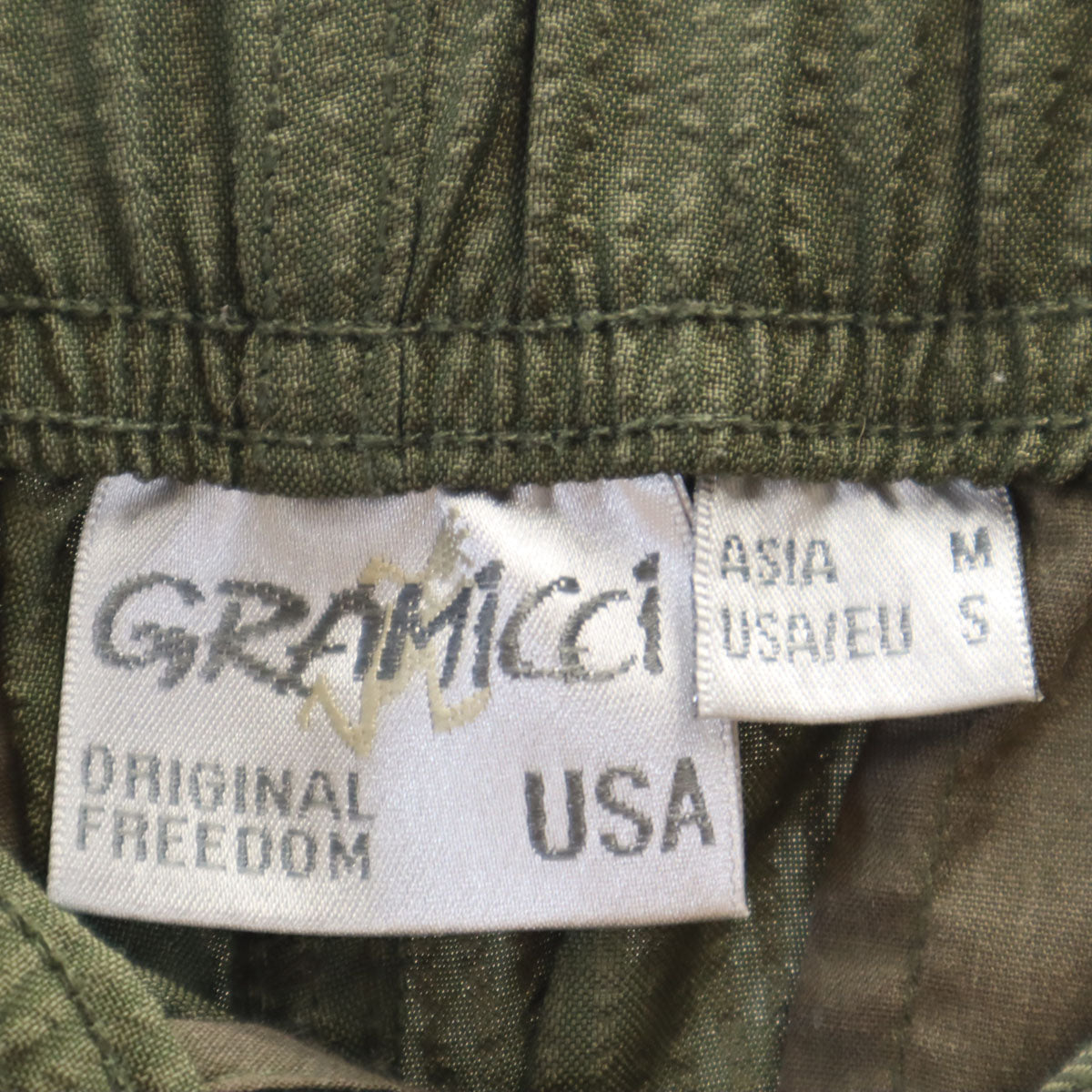 Gramicci グラミチ FREAK'S STORE フリークスストア別注 シアサッカー クライミングパンツ M カーキ アウトドア メンズ