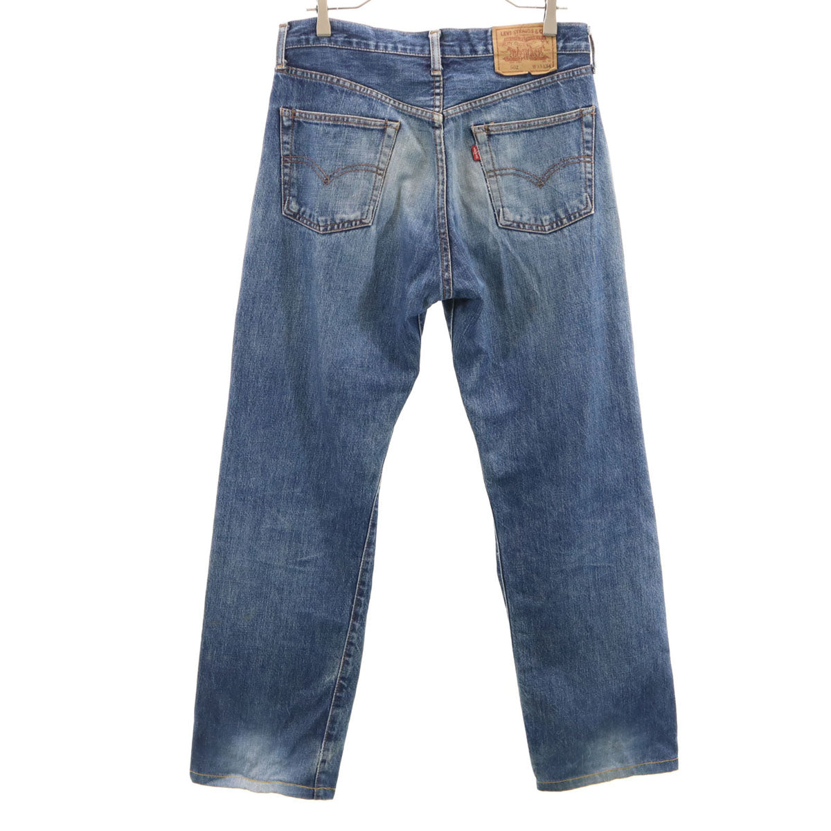 Levi's リーバイス 90s 502 ストレートデニムパンツ W33 ジーンズ 赤耳 ビックE メンズ