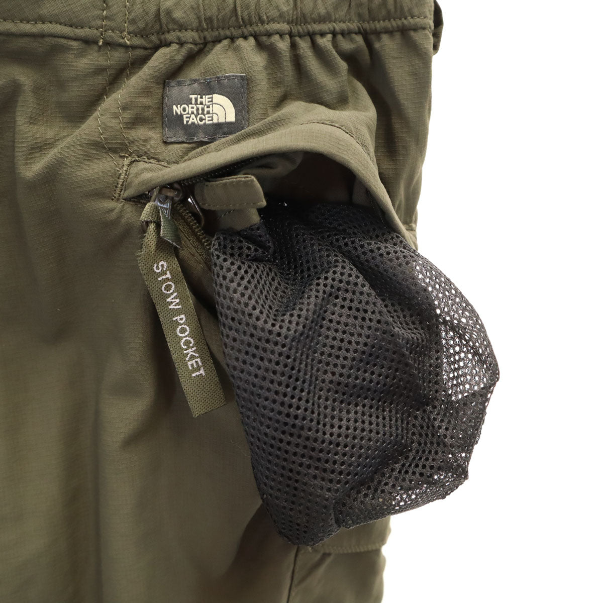 THE NORTH FACE ノースフェイス 2WAY カーゴパンツ XS カーキ アウトドア ポケッタブル レディース