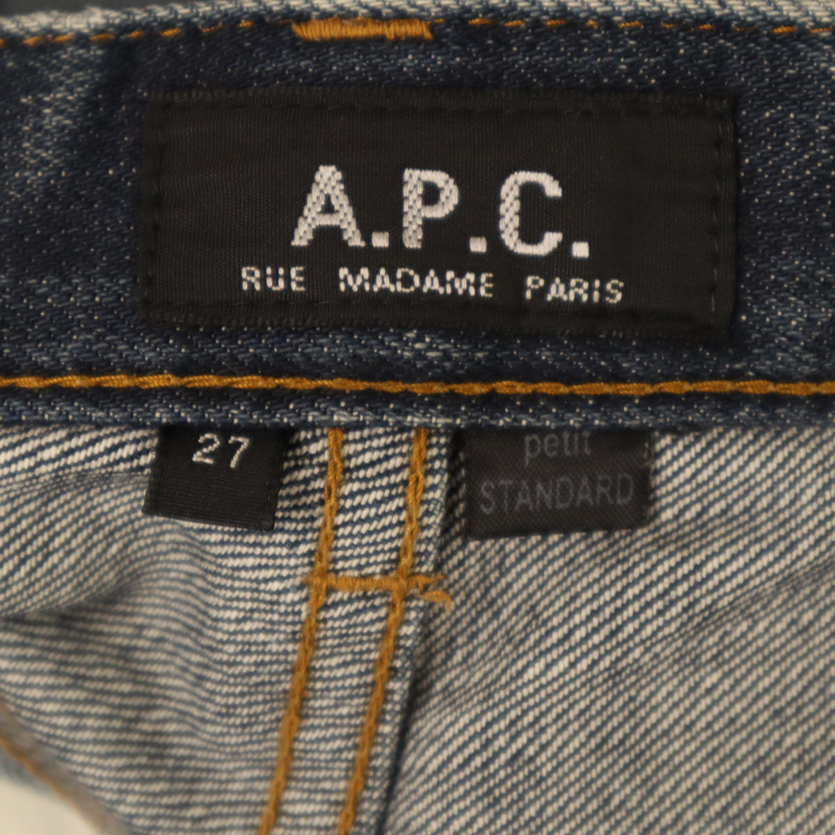 A.P.C. アーペーセー 日本製 デニムパンツ W27 インディゴ ジーンズ レディース