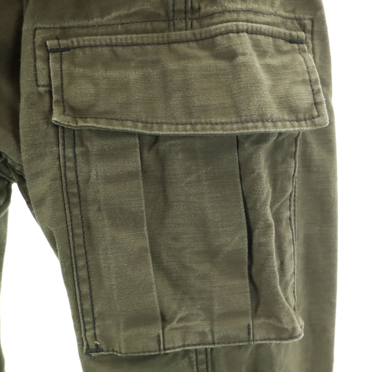MOMOTARO JEANS 桃太郎ジーンズ 日本製 カーゴパンツ W32 カーキ メンズ