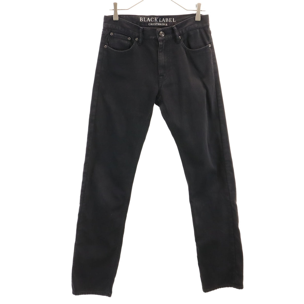 BLACK LABEL CRESTBRIDGE ブラックレーベルクレストブリッジ 日本製 ロングパンツ 73 ブラック メンズ
