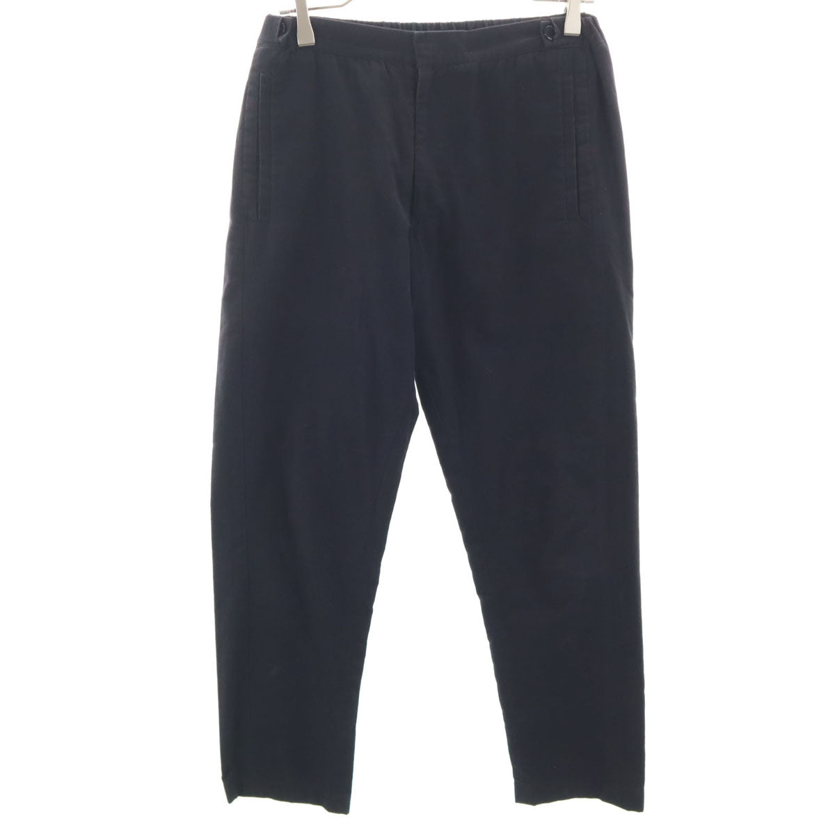 HELMUT LANG ヘルムートラング 日本製 モールスキン テーパードパンツ W28 ブラック メンズ