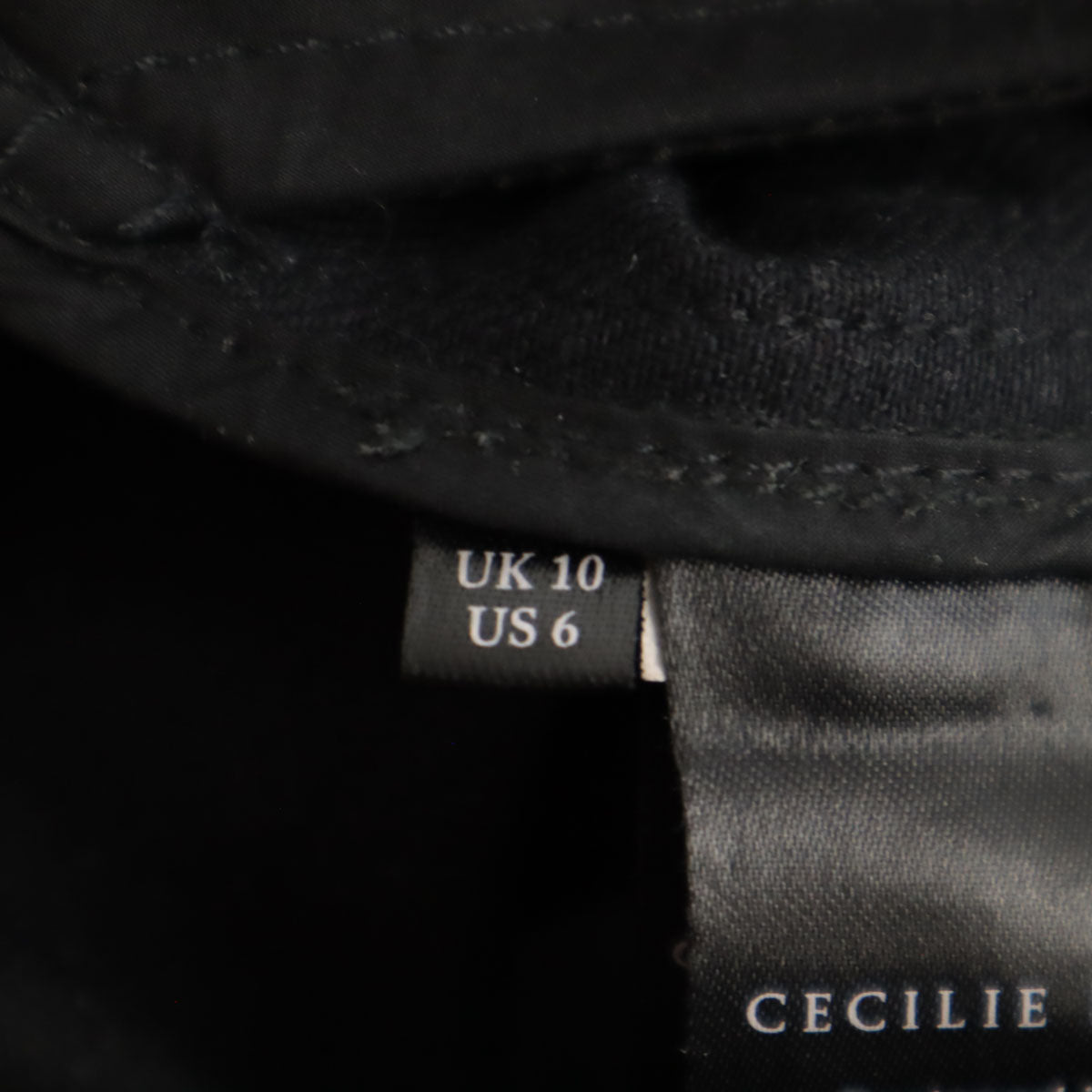 CECILIE BAHNSEN セシリーバンセン カットオフ パンツ 10 ブラック レディース