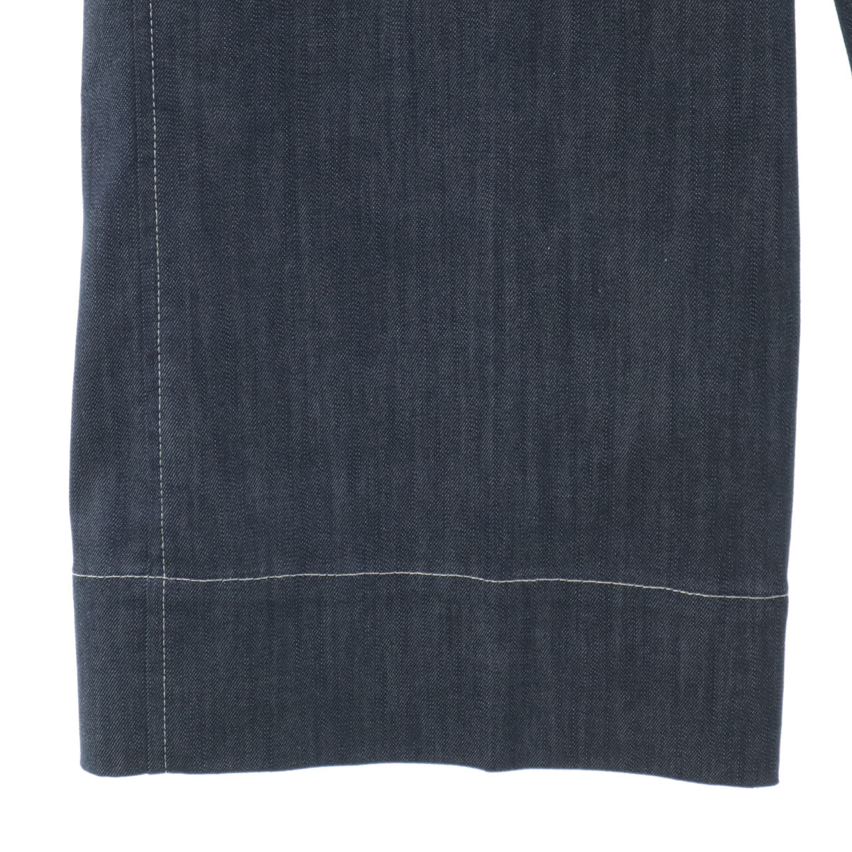 Paul Smith JEANS ポールスミスジーンズ シャンブレー ワイドパンツ 42 インディゴ レディース