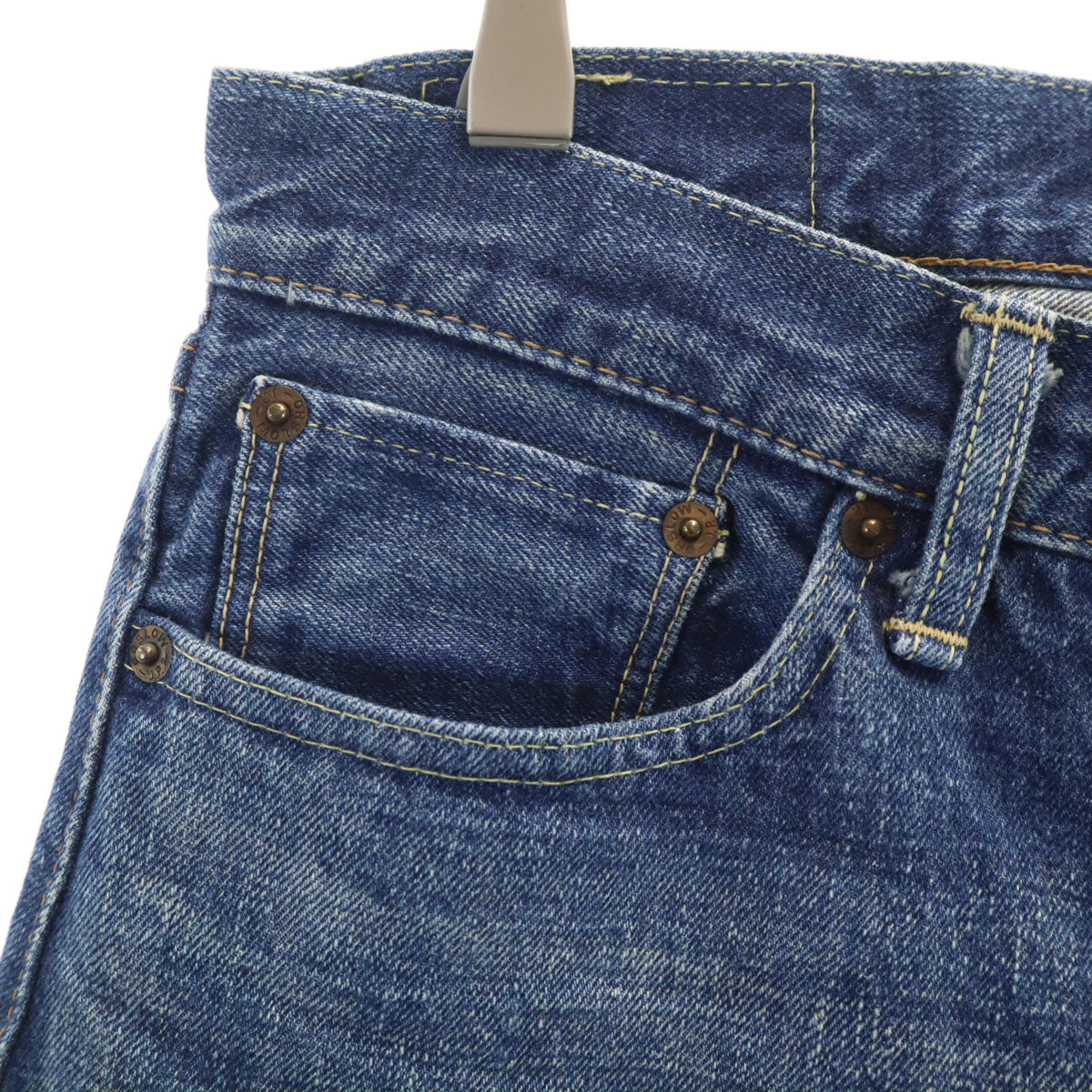 orSlow オアスロウ 日本製 テーパードデニムパンツ L ウォッシュブルー ジーンズ メンズ