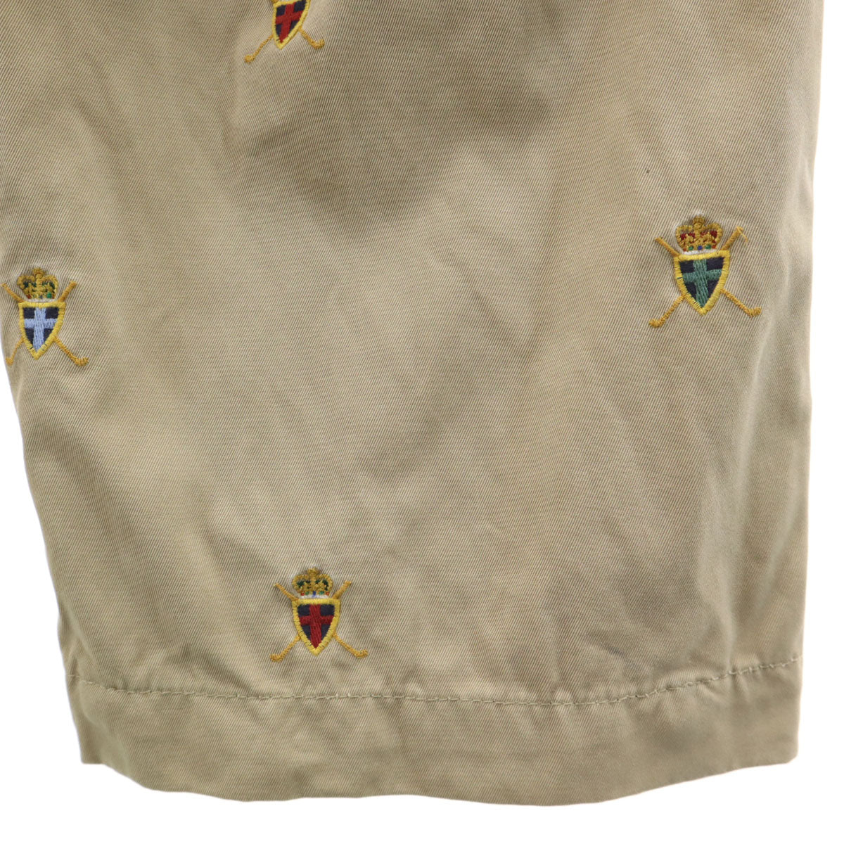 Polo by Ralph Lauren ポロバイラルフローレン エンブレム刺繍 チノパンツ W34 ベージュ メンズ