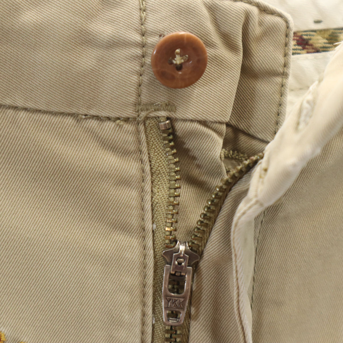 Polo by Ralph Lauren ポロバイラルフローレン エンブレム刺繍 チノパンツ W34 ベージュ メンズ