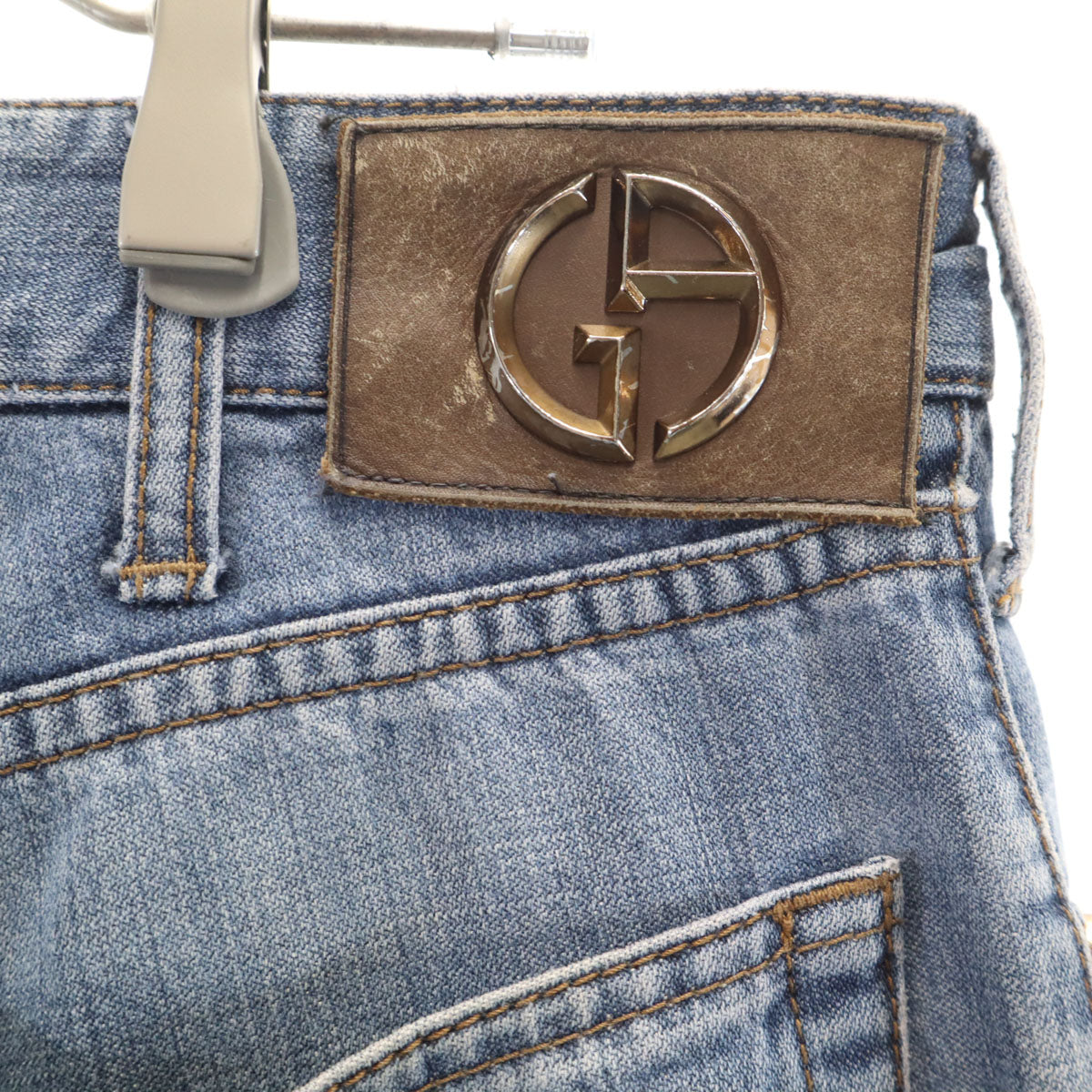 GIORGIO ARMANI ジョルジオアルマーニ デニムパンツ W32 ブルー系 ジーンズ メンズ