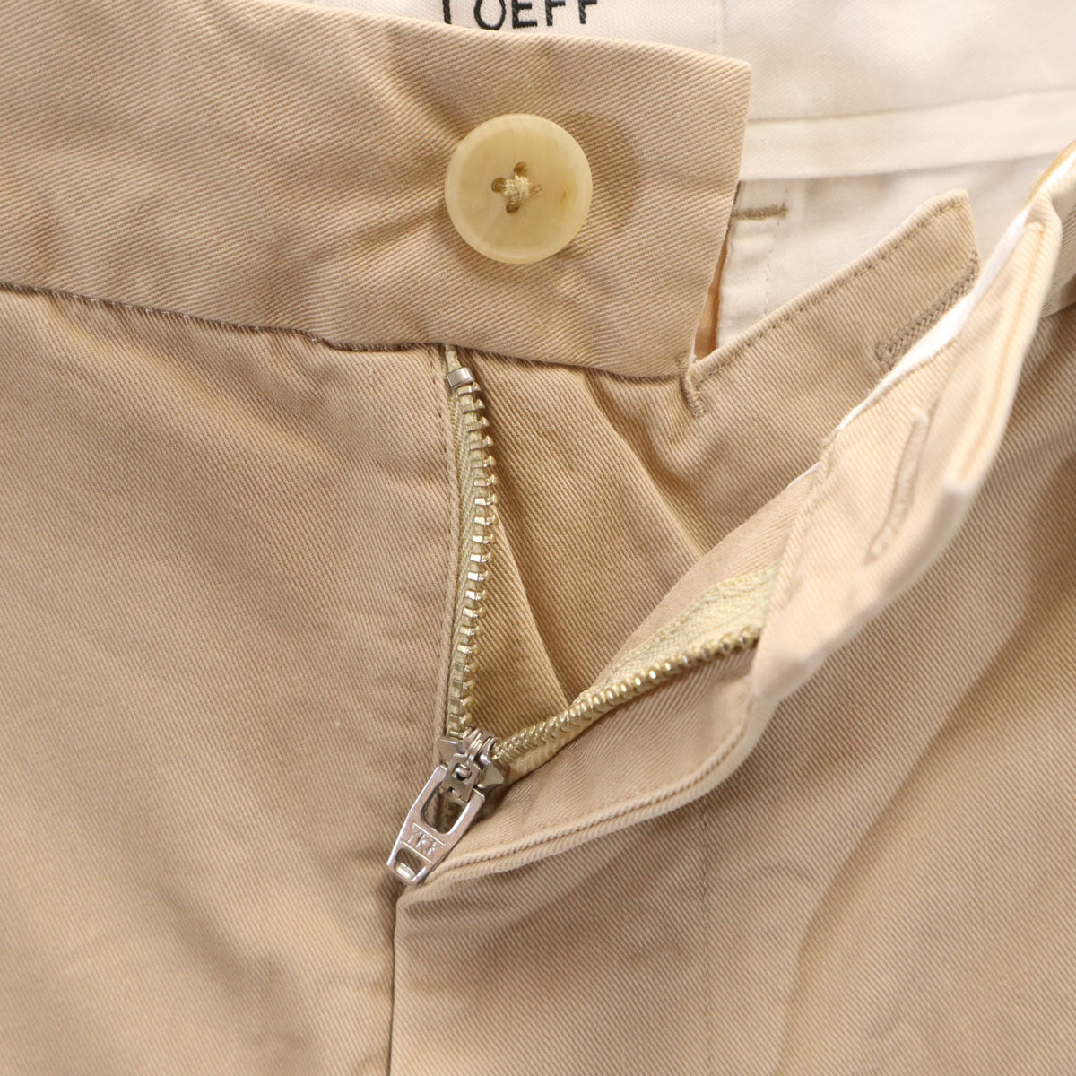LOEFF ロエフ 日本製 テーパードパンツ 0 ベージュ ユナイテッドアローズ メンズ