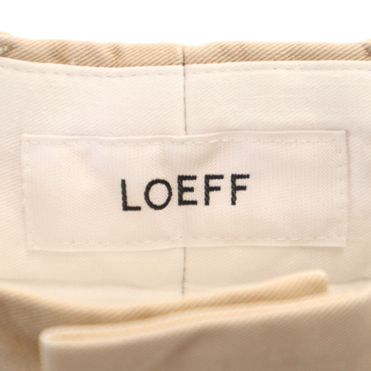 LOEFF ロエフ 日本製 テーパードパンツ 0 ベージュ ユナイテッドアローズ メンズ