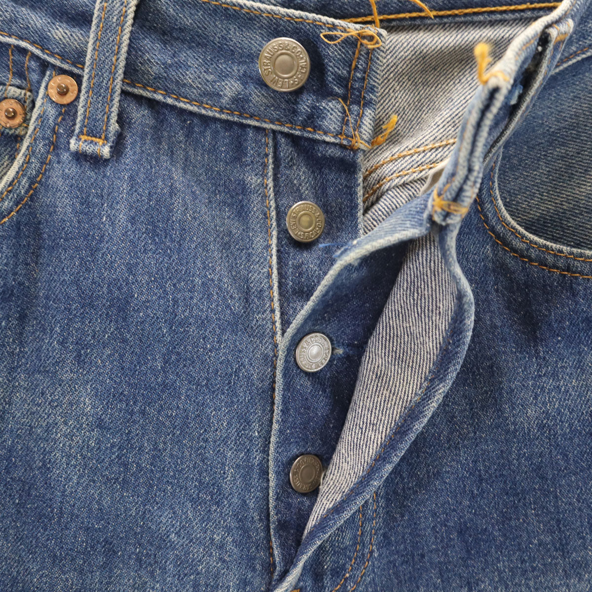 Levi's リーバイス 90s 501xx USA製 オールド ストレートデニムパンツ W28 ウォッシュブルー ジーンズ レディース