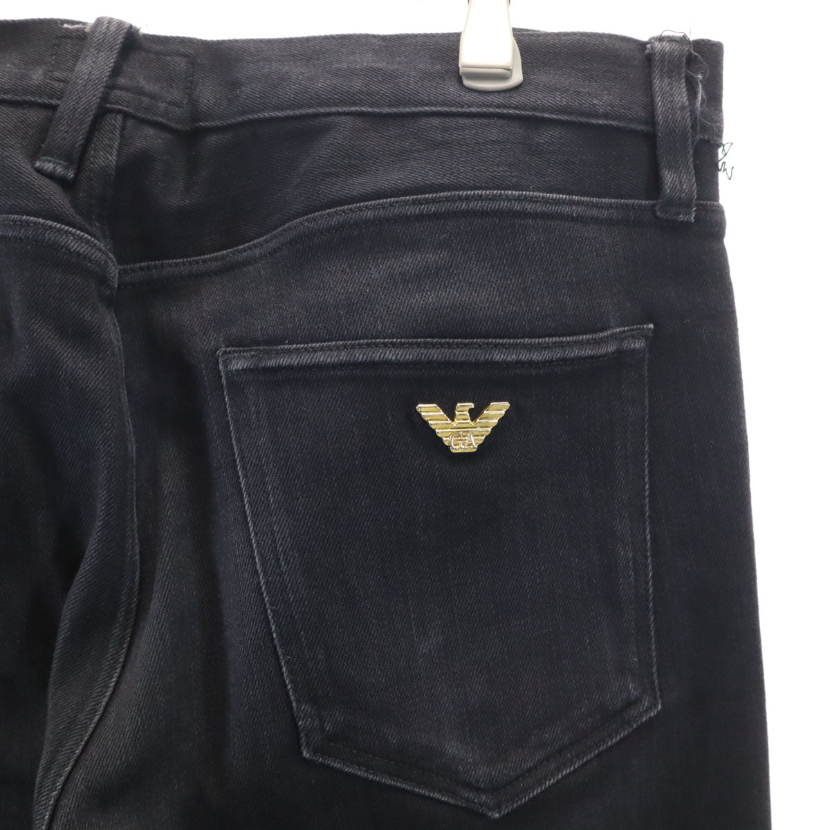Emporio Armani エンポリオアルマーニ テーパードデニムパンツ W30 ブラック ジーンズ メンズ