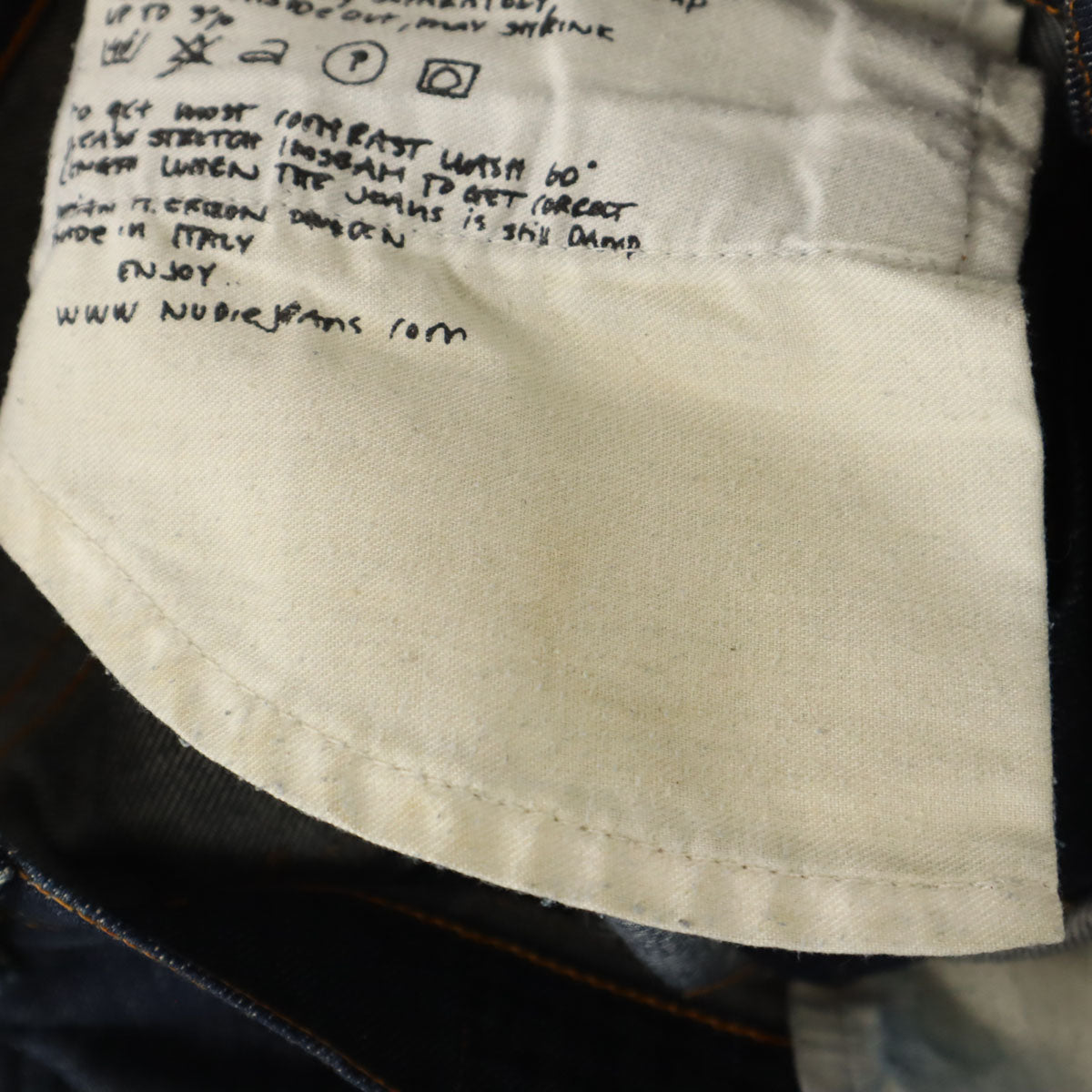 Nudie Jeans ヌーディージーンズ イタリア製 THIN FINN スリムデニムパンツ W31 インディゴ ジーンズ メンズ