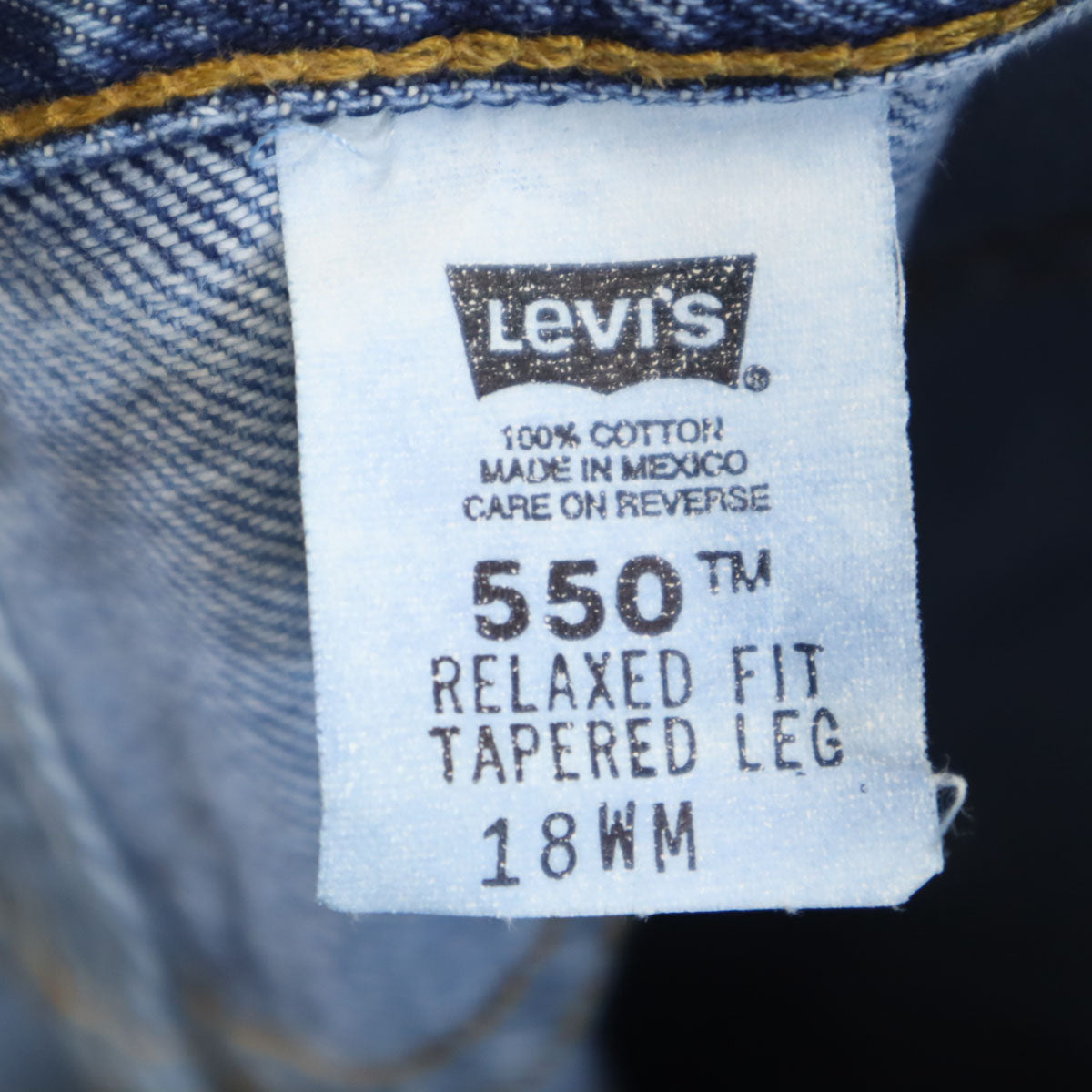 Levi's リーバイス 90s 550 オールド テーパードデニムパンツ 18WM ウォッシュブルー ジーンズ レディース