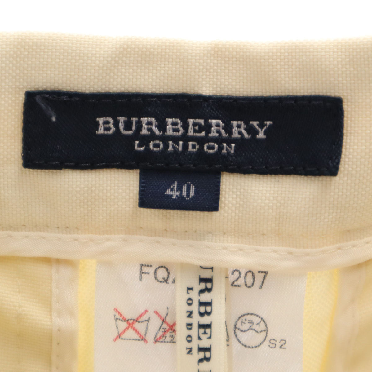 BURBERRY LONDON バーバリーロンドン アンクルパンツ 40 生成り 三陽商会 レディース