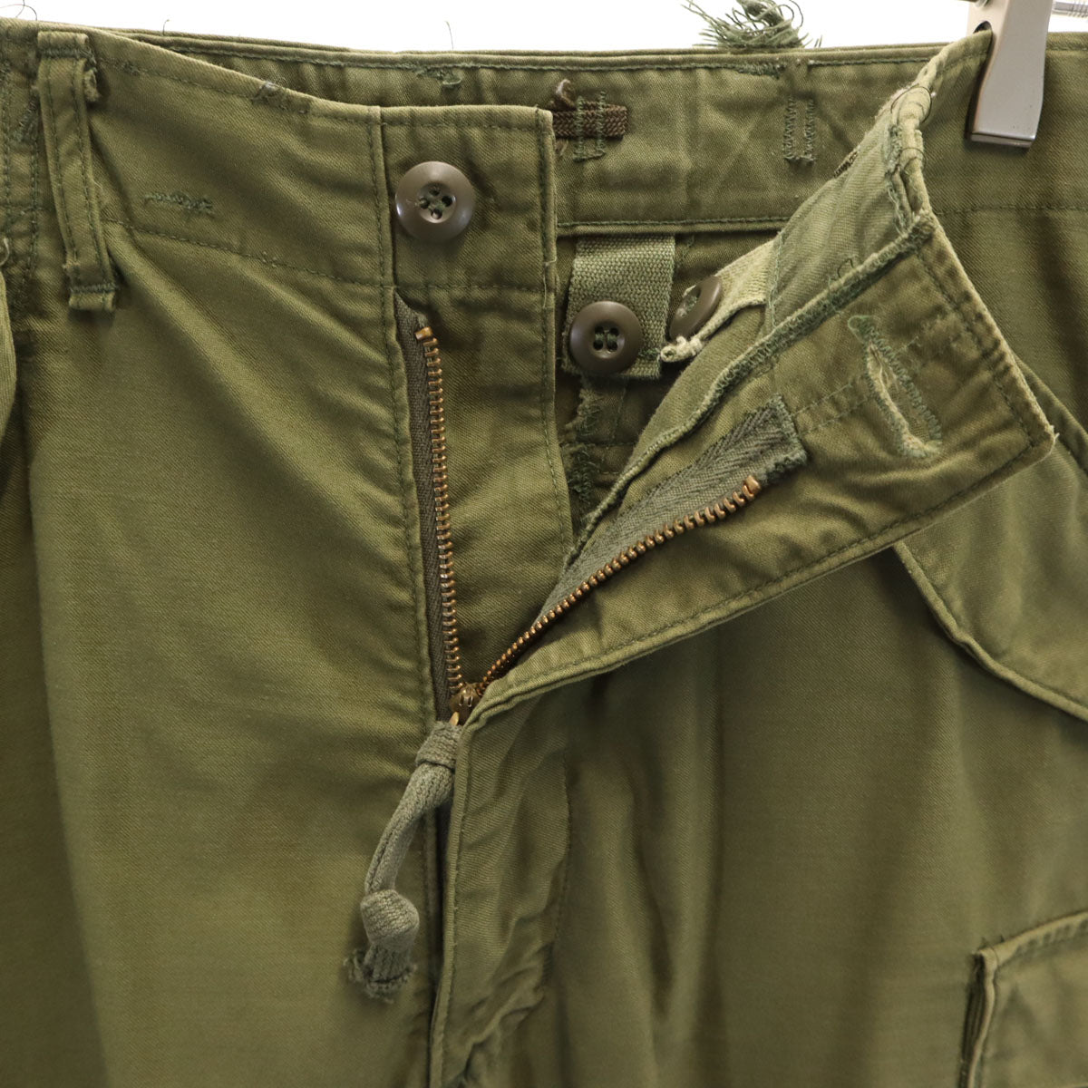 US ARMY アメリカ軍 70s DSA M65 ヴィンテージ カーゴパンツ S カーキ ミリタリー メンズ