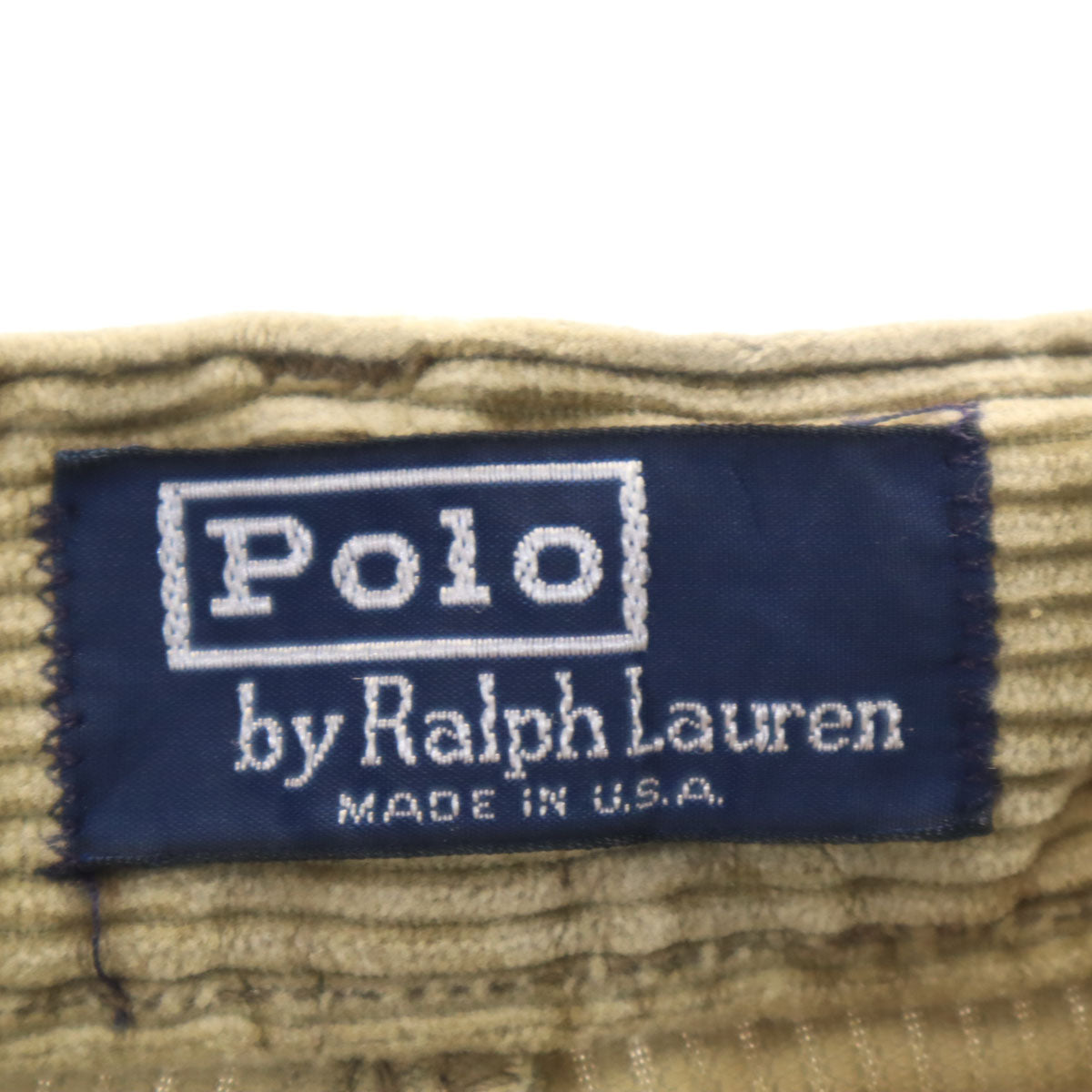 Polo by Ralph Lauren ポロバイラルフローレン 90s USA製 オールド ポロチノ コーデュロイパンツ W35 ベージュ メンズ