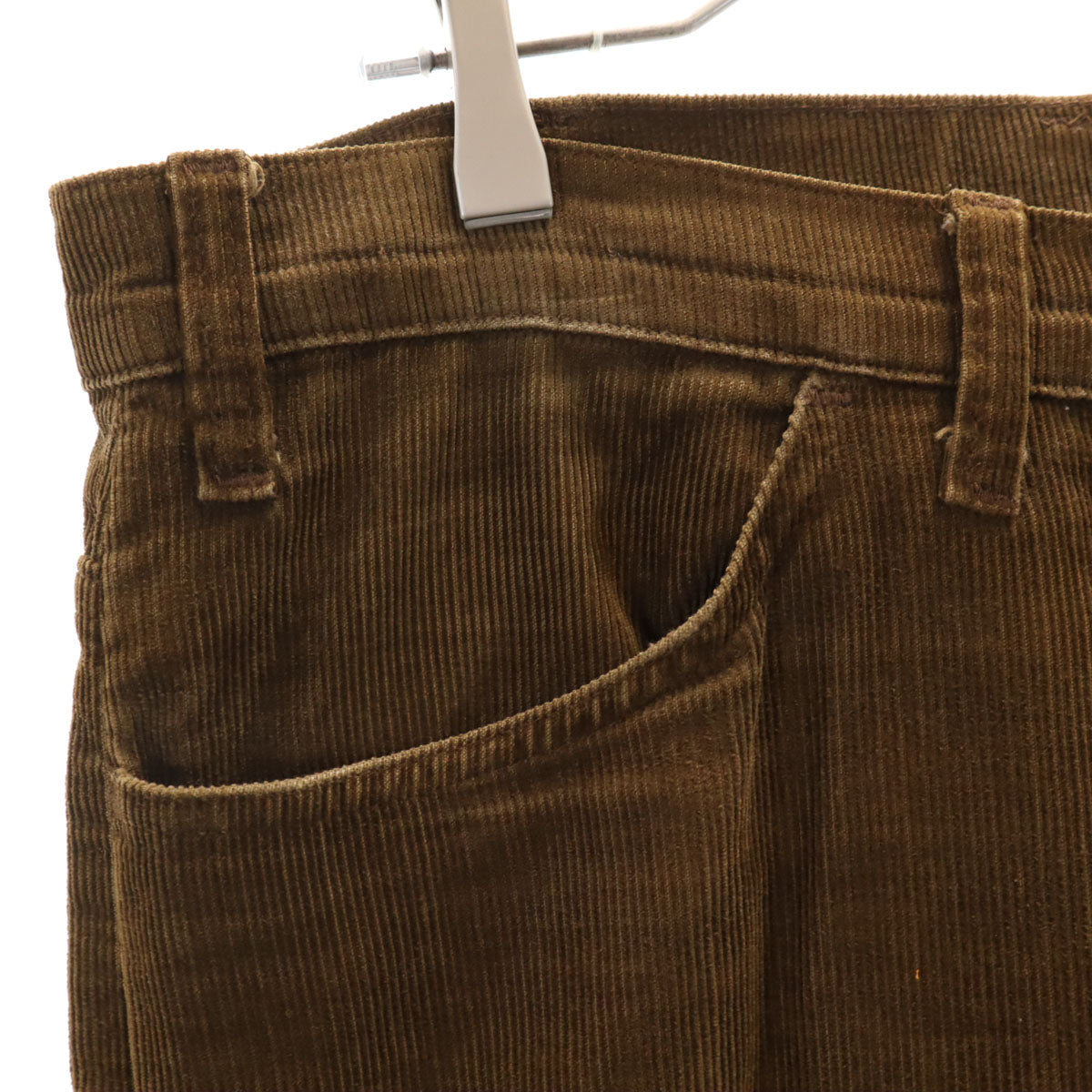 Levi's リーバイス 70s ヴィンテージ 42タロン 519モデル コーデュロイパンツ W33 ブラウン 細畝 メンズ