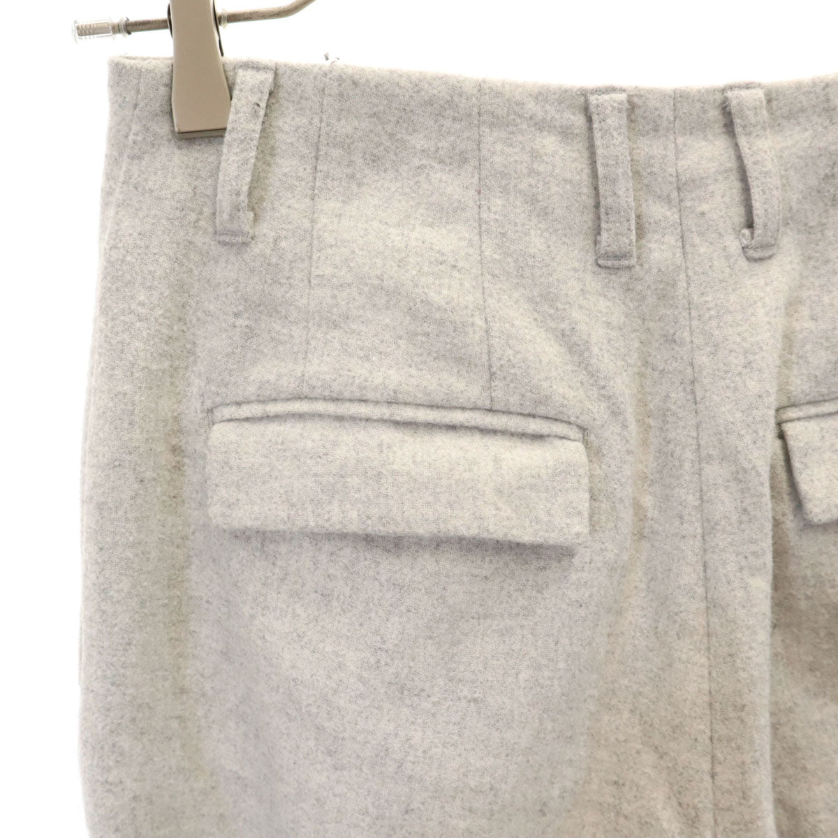 Ungrid アングリッド ウールブレンド タック パンツ S グレー系 レディース