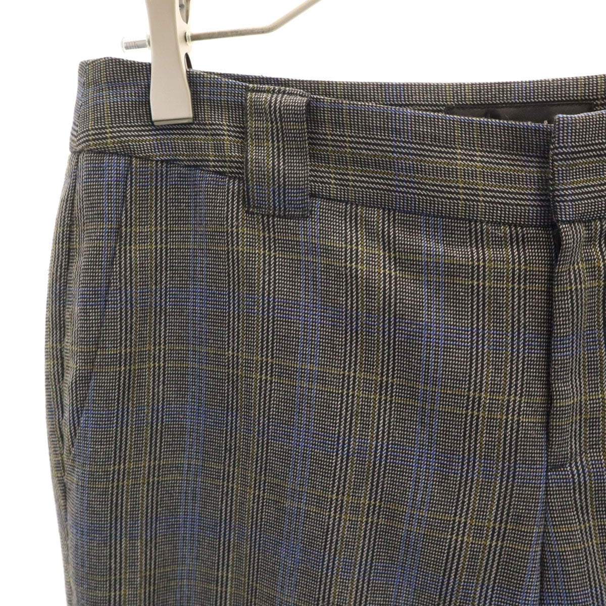 INDIVI インディヴィ 日本製 グレンチェック パンツ 38 レディース