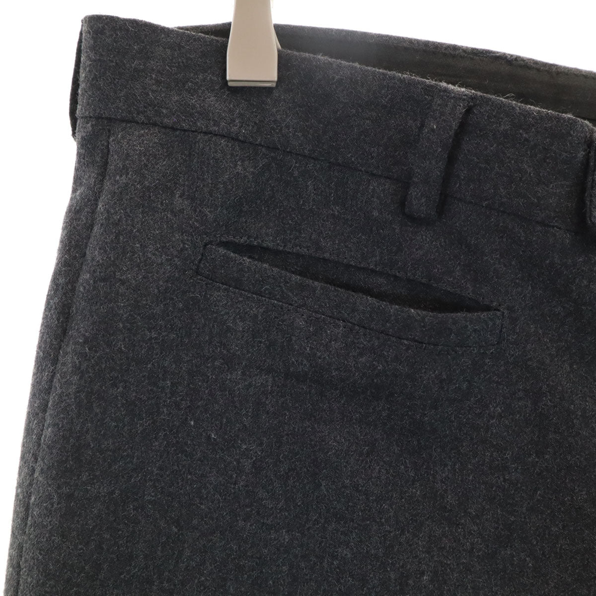 美品 Emporio Armani エンポリオアルマーニ 90s イタリア製 ウール オールド スラックスパンツ 50 グレー メンズ