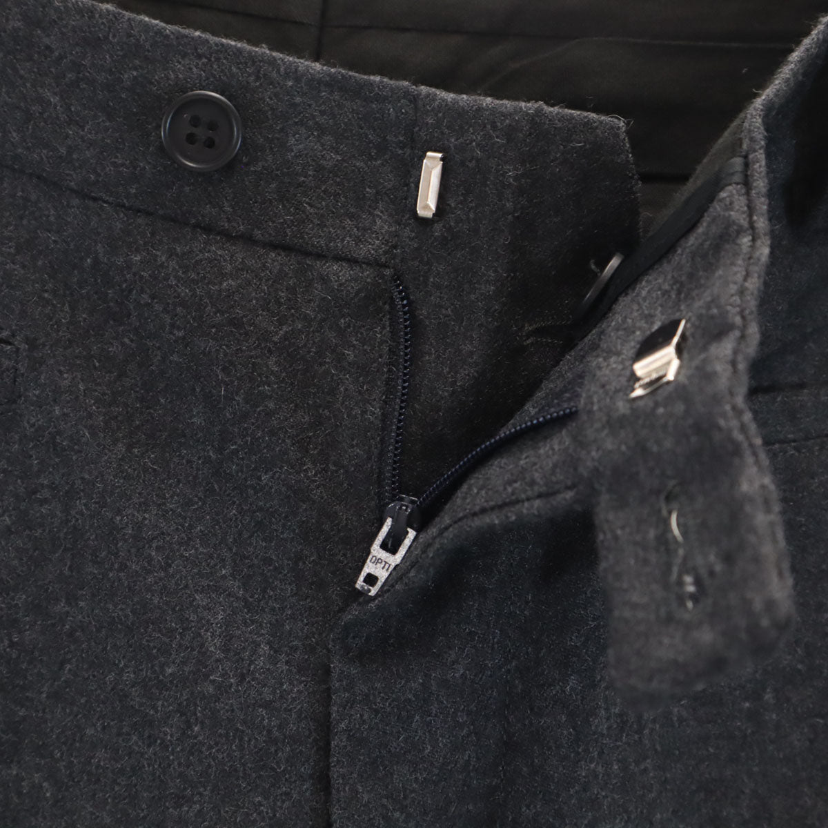 美品 Emporio Armani エンポリオアルマーニ 90s イタリア製 ウール オールド スラックスパンツ 50 グレー メンズ