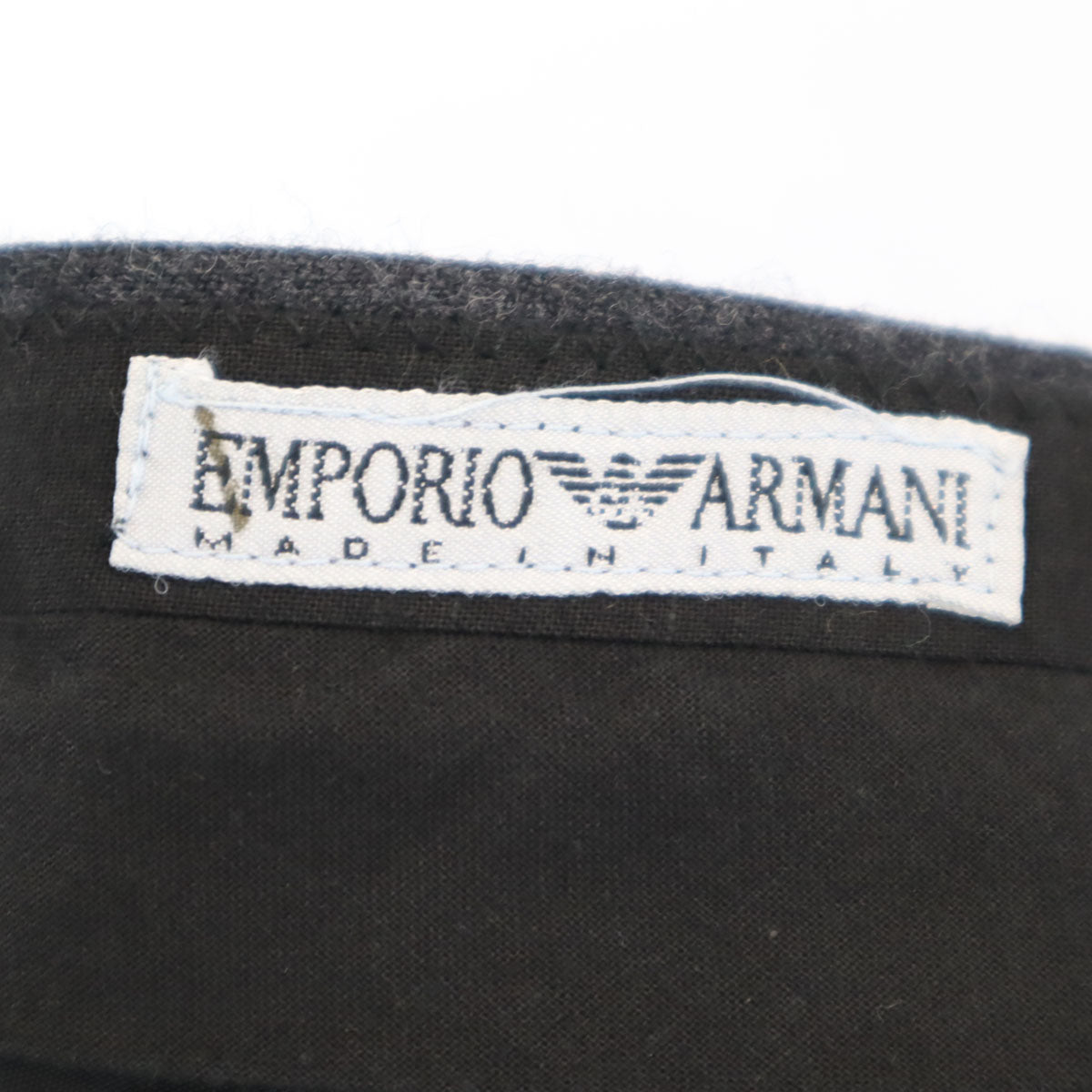 美品 Emporio Armani エンポリオアルマーニ 90s イタリア製 ウール オールド スラックスパンツ 50 グレー メンズ
