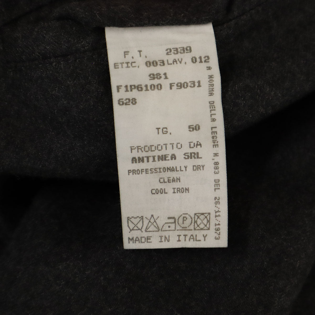 美品 Emporio Armani エンポリオアルマーニ 90s イタリア製 ウール オールド スラックスパンツ 50 グレー メンズ