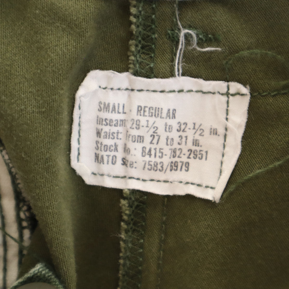 US ARMY アメリカ軍 70s 1973年 DSA ヴィンテージ M-65フィールド パンツ S カーキ ミリタリー メンズ