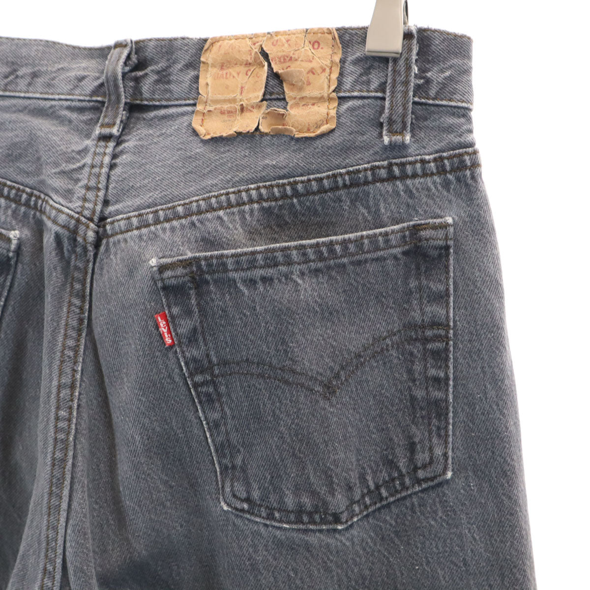 Levi's リーバイス 90s オールド 後染め テーパードデニムパンツ W29 グレー ジーンズ レディース
