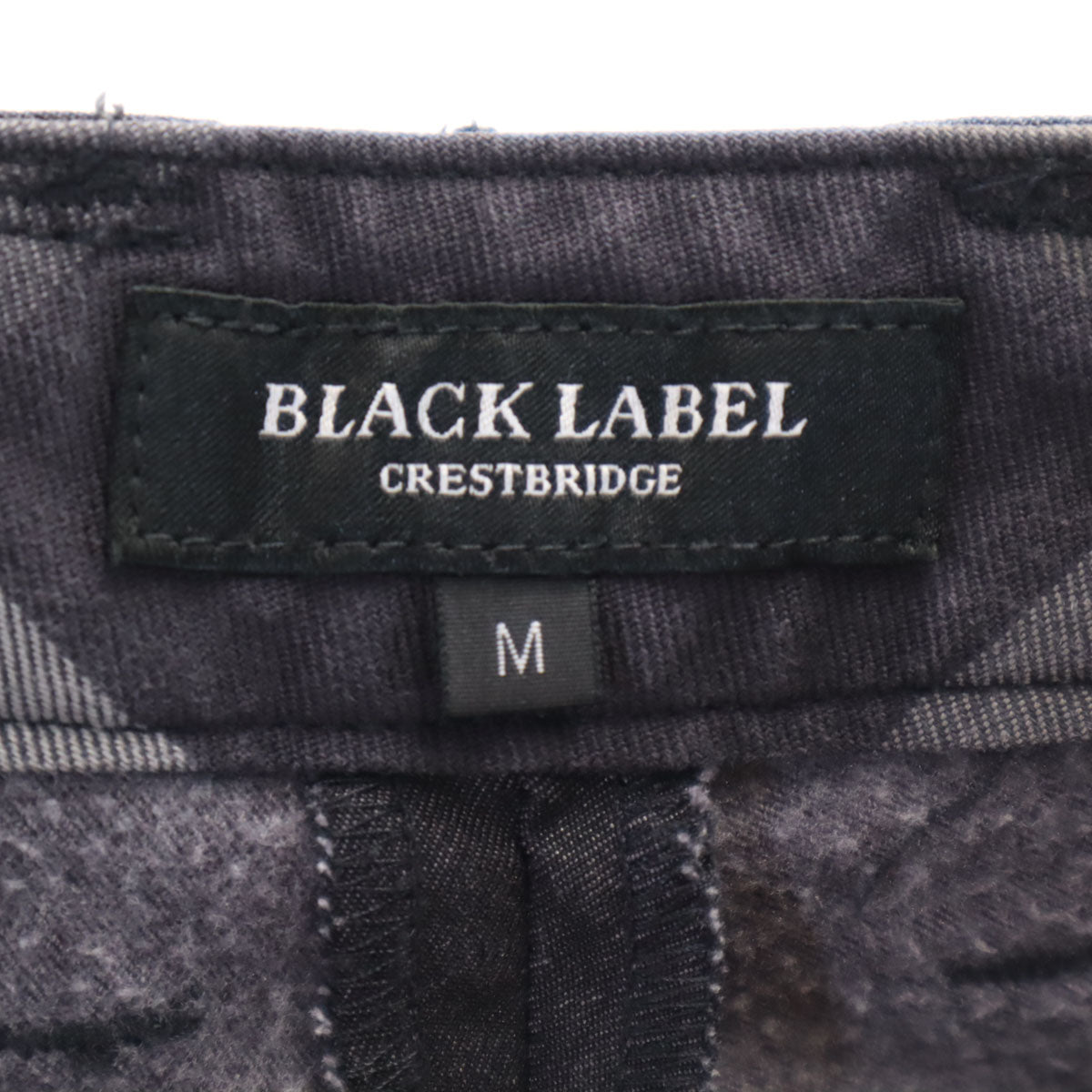 BLACK LABEL CRESTBRIDGE ブラックレーベルクレストブリッジ ストレッチパンツ M チャコールグレー 裏ウォーム メンズ
