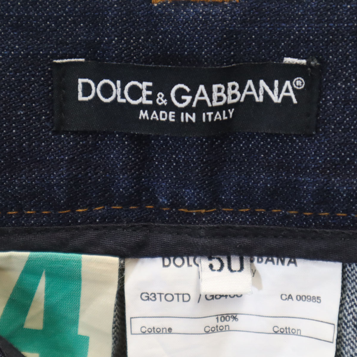 DOLCE&GABBANA ドルチェアンドガッバーナ イタリア製 14 CLASSIC ストレートデニムパンツ 50 インディゴ ジーンズ メンズ
